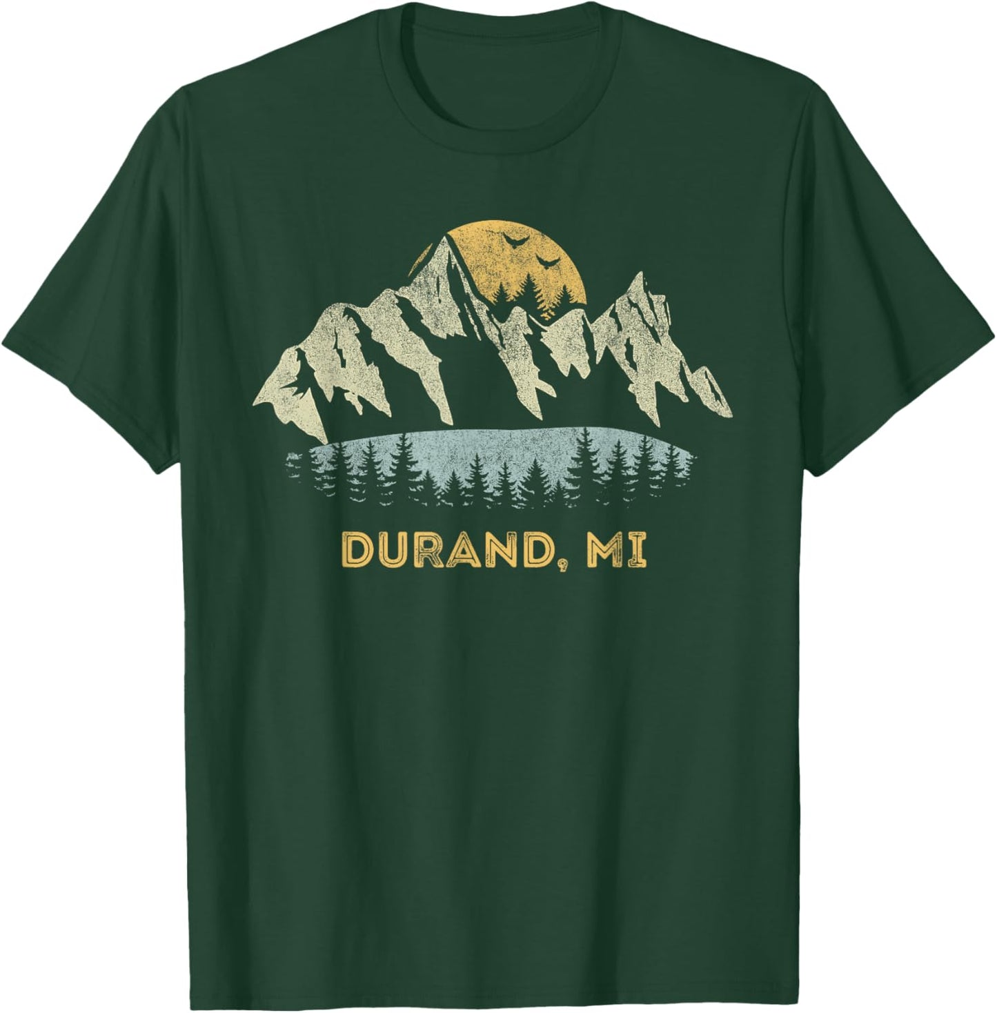 Durand Michigan Mountain Sunset Sunrise MI T-Shirt - T-Shirt | Forest