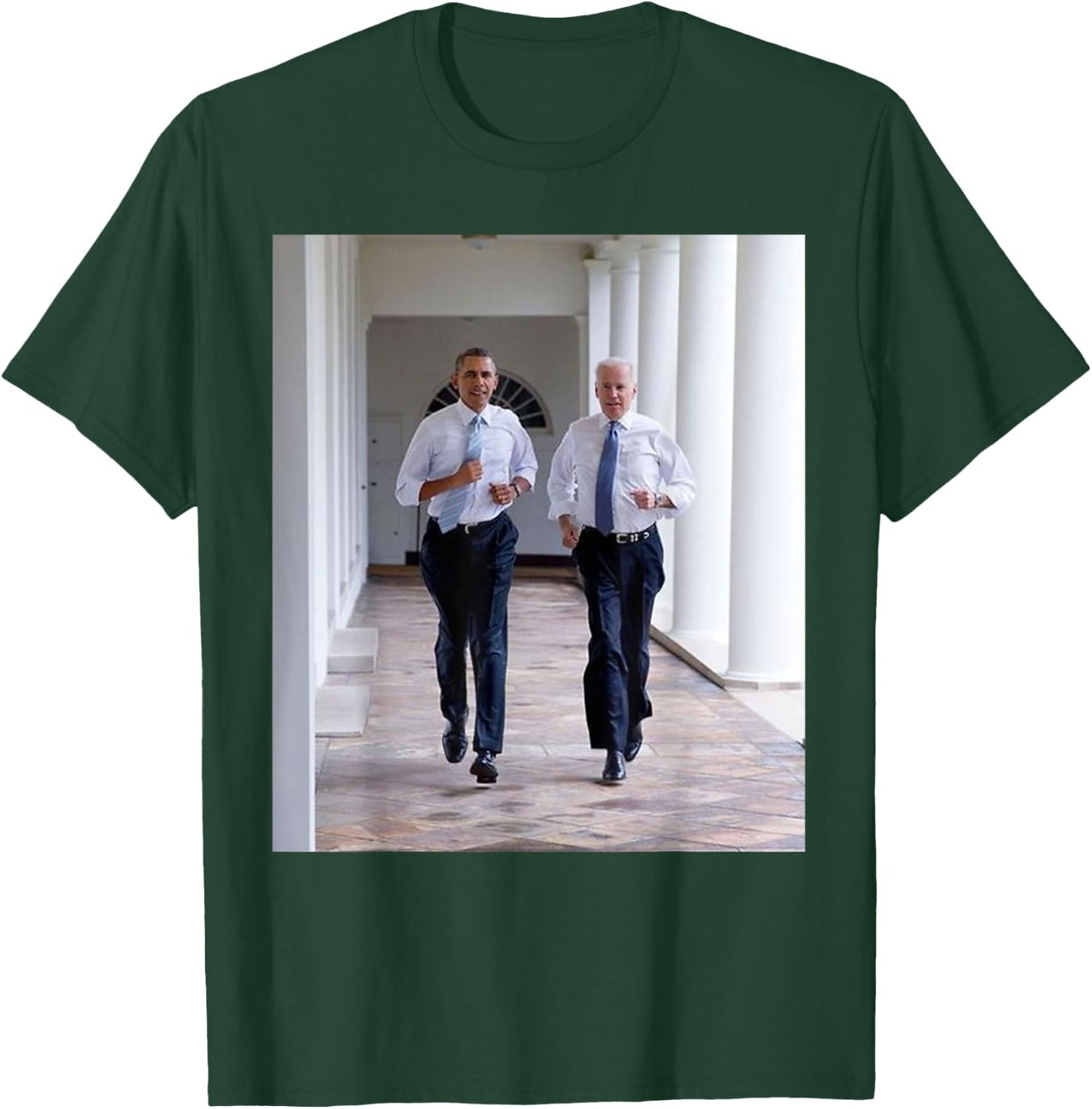 Barack Obama Joe Biden Running Democratic Election Gift T-Shirt - T-Shirt | Forest