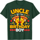 Uncle Of The Boy Birthday Pizza Lover Party Kawaii Foodie T-Shirt - T-Shirt | Forest