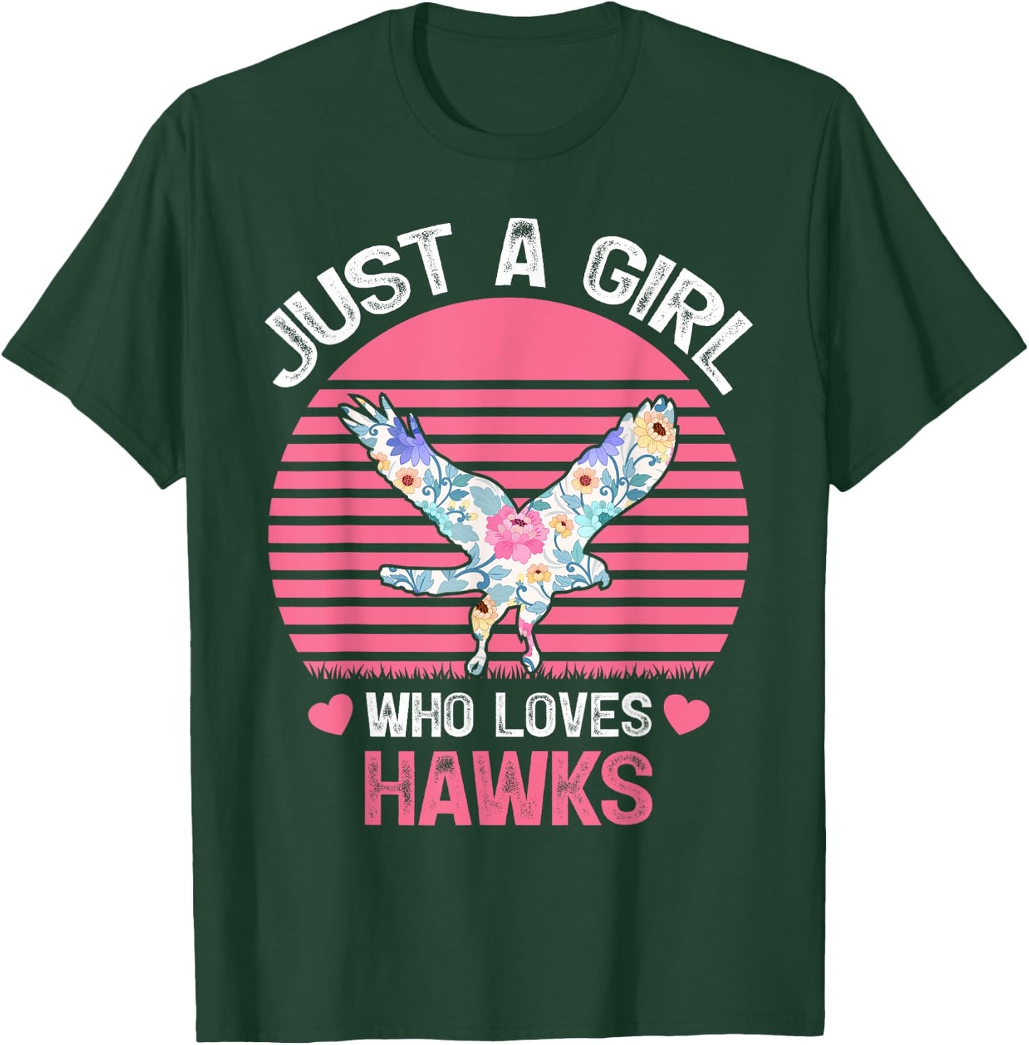 Hawk Bird Lover Just A Girl Who Loves Hawks T-Shirt - T-Shirt | Forest