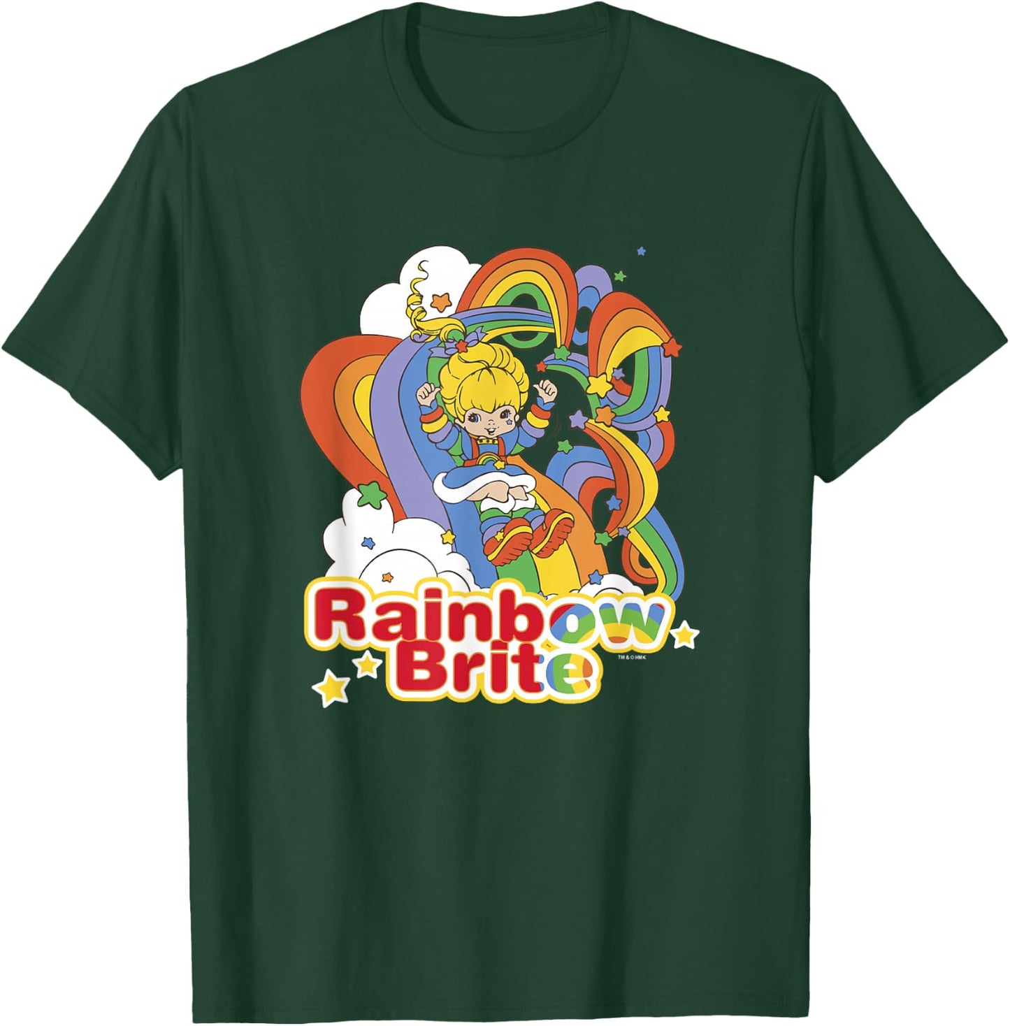 Rainbow Brite Wisp Sliding Down Rainbows Portrait T-Shirt - T-Shirt | Forest