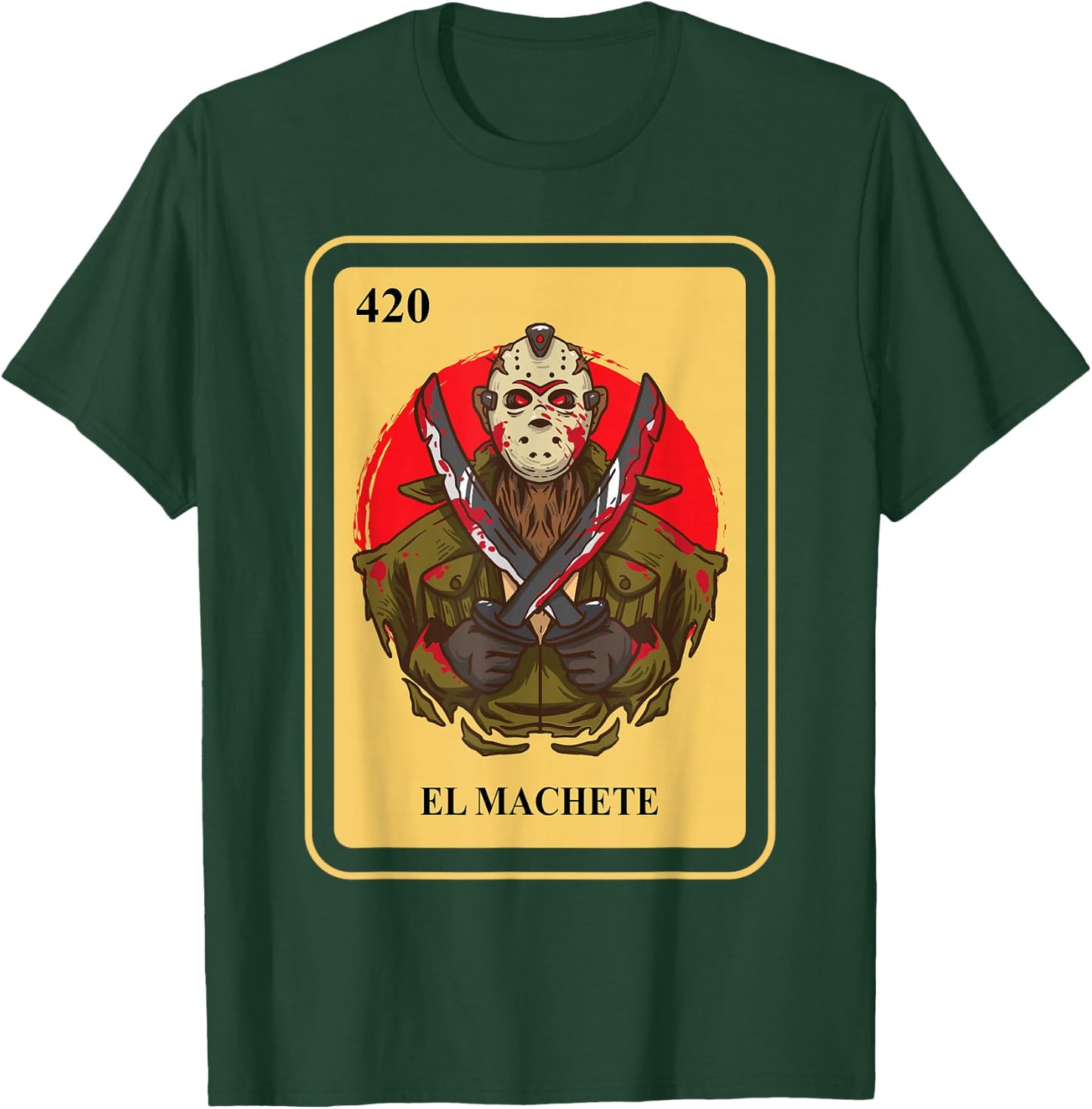 Mexican El Machete traditional Bingo Card game T-Shirt - T-Shirt | Forest