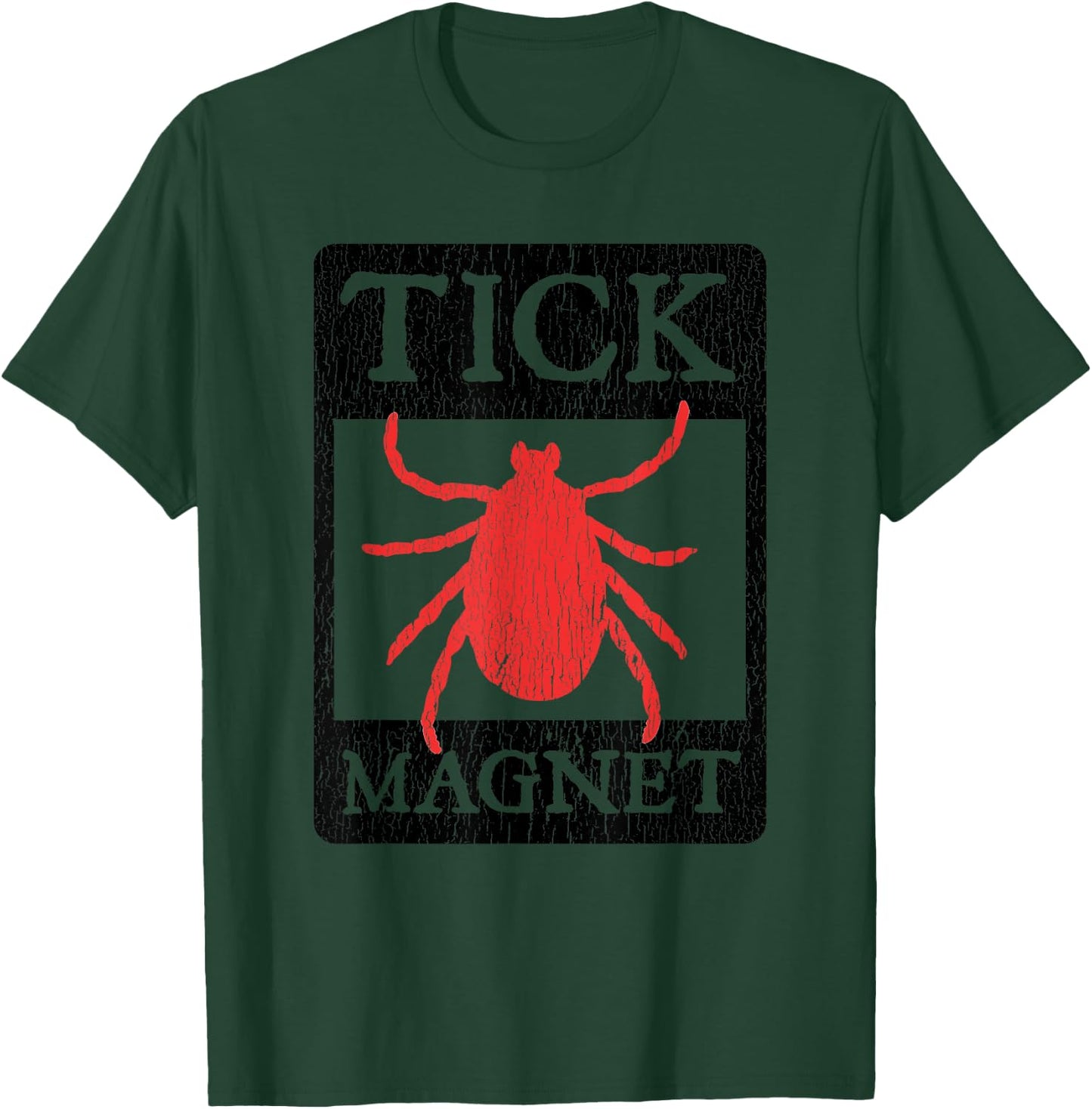 Tick Magnet Funny Summer Vacation Gag Gift Men Women Kids T-Shirt - T-Shirt | Forest