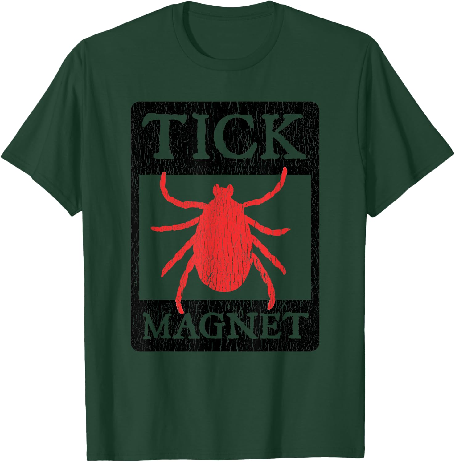 Tick Magnet Funny Summer Vacation Gag Gift Men Women Kids T-Shirt - T-Shirt | Forest