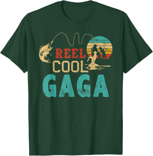 Fishing Reel Cool Gaga Father’s Day Gift Fisherman Gaga T-Shirt - T-Shirt | Forest