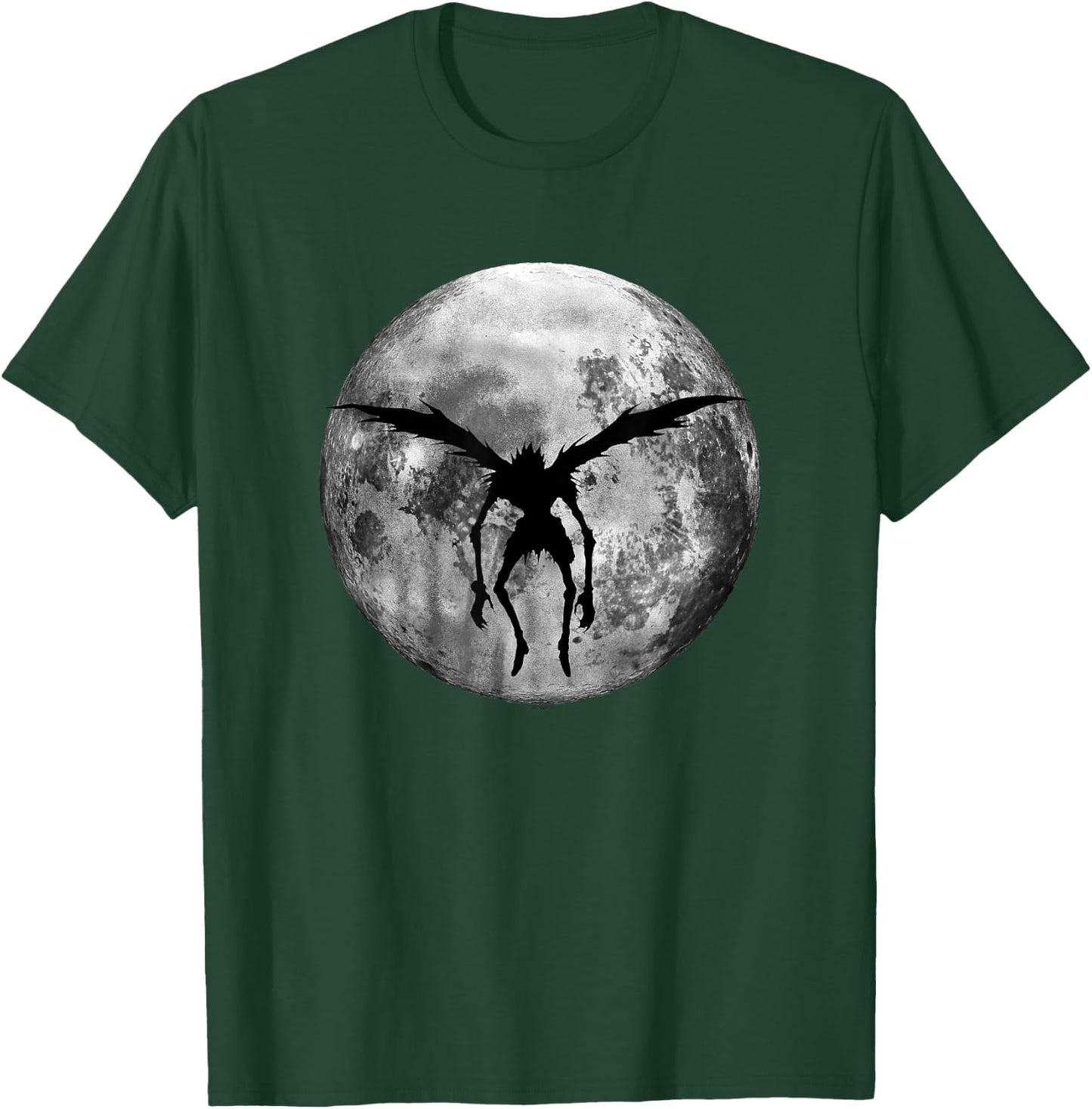 Death Note Ryuk Full Moon Silhouette Anime T-Shirt - T-Shirt | Forest