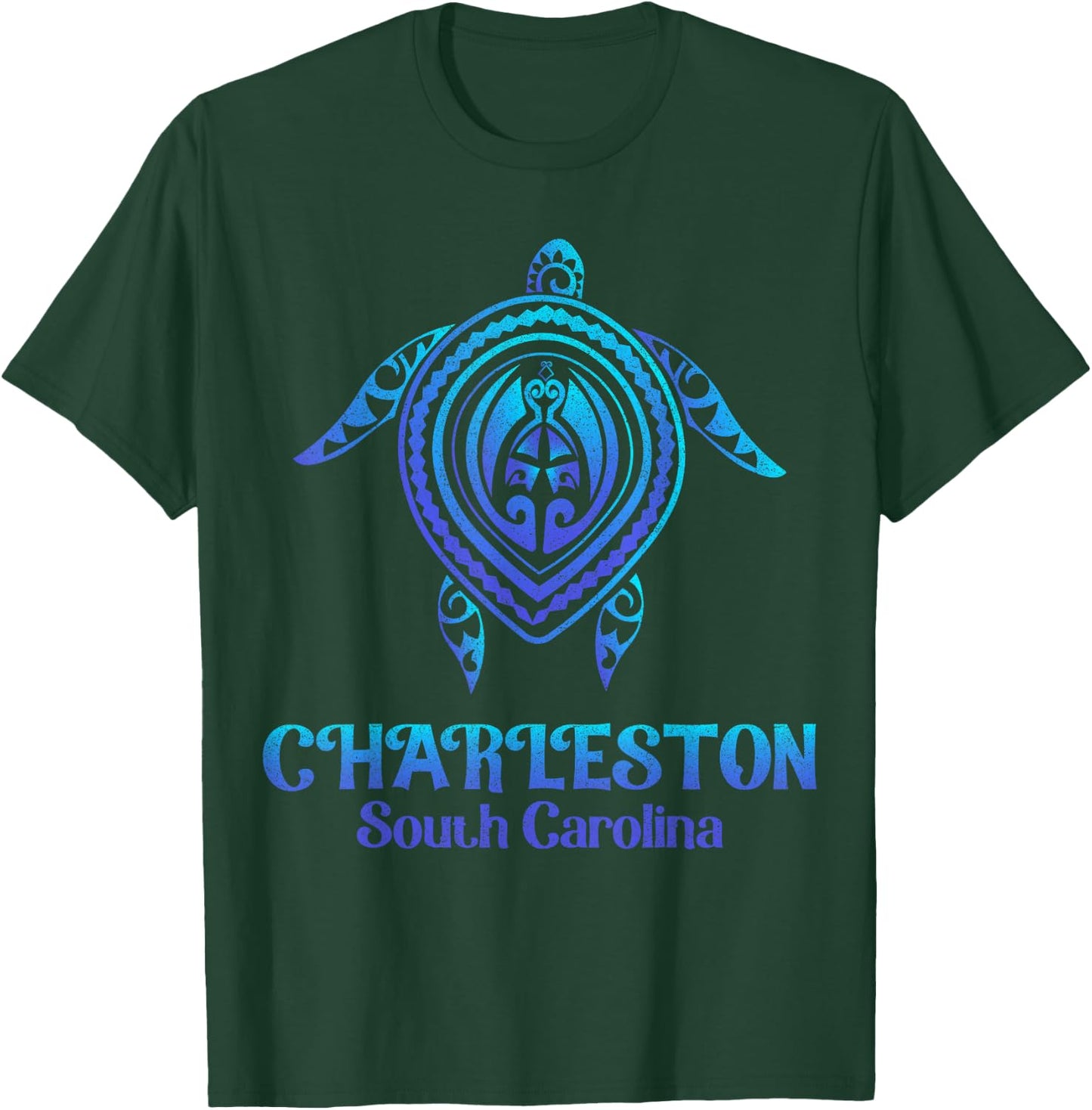 Charleston South Carolina Beach Charleston SC Sea Turtle Men Women Kids T-Shirt - T-Shirt | Forest