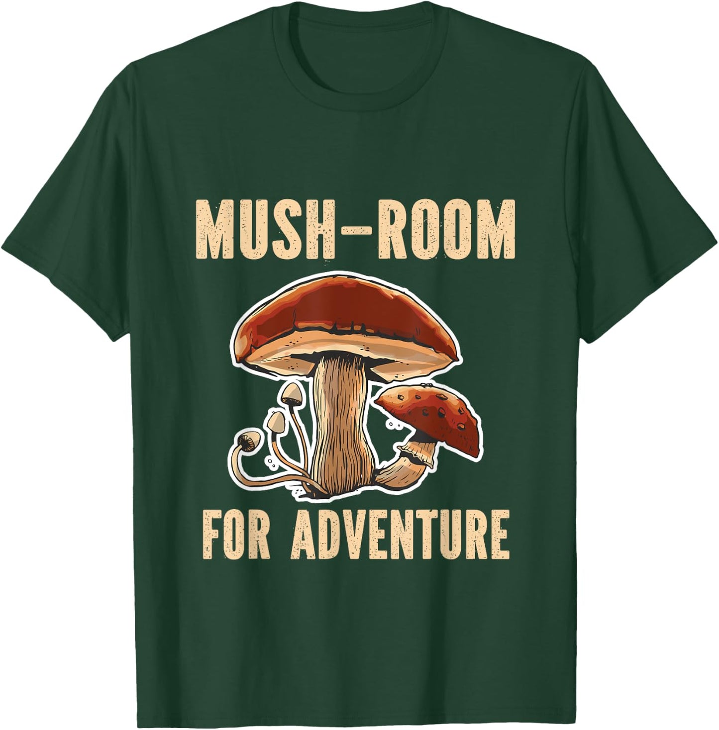 Mushroom Hunter Mush Room For Adventure Mycology T-Shirt - T-Shirt | Forest