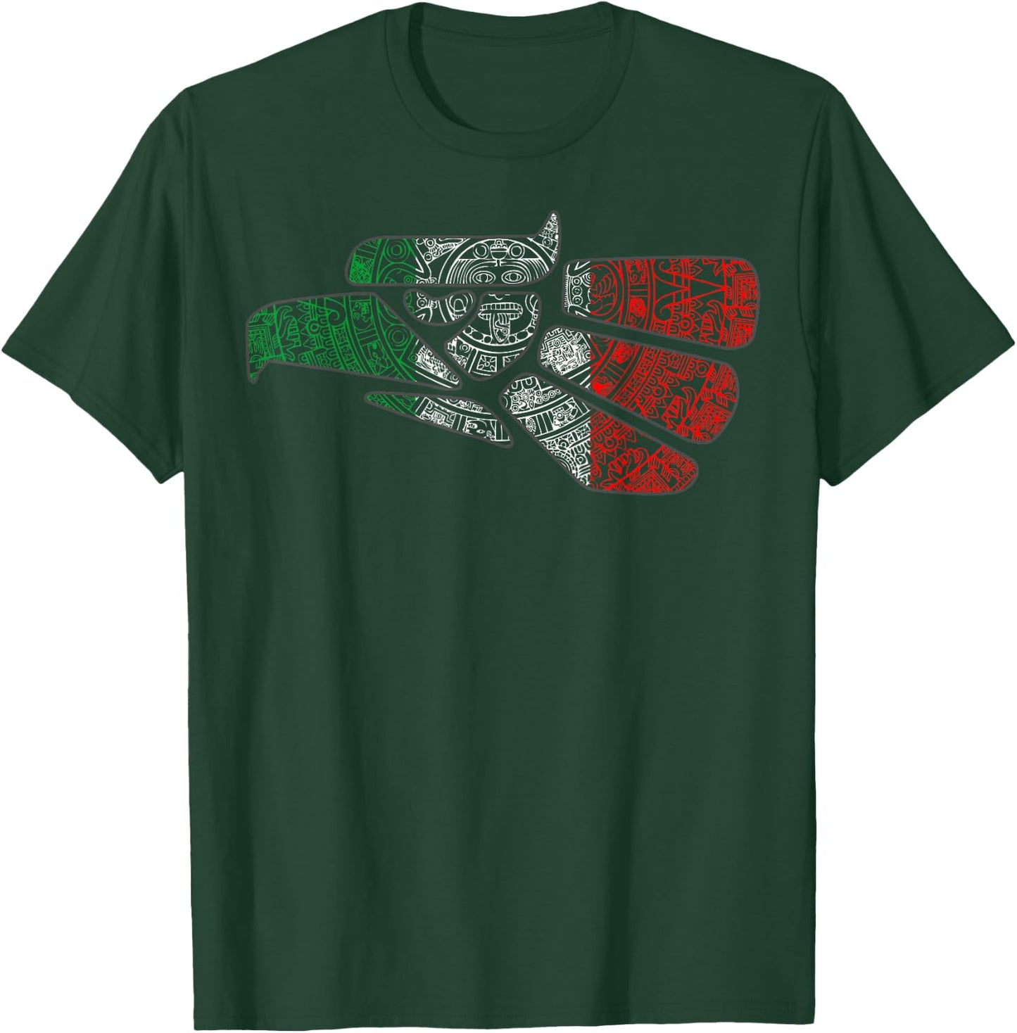 Mexico Sacred Aztec Calendar Mexican Eagle Archeological T-Shirt - T-Shirt | Forest
