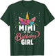Mimi Of The Birthday Girl Unicorn Girls Family Matching T-Shirt - T-Shirt | Forest
