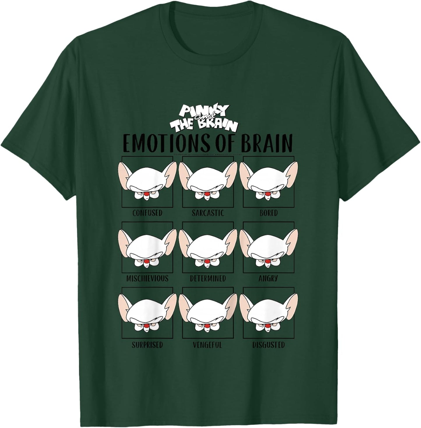 Kids Pinky and The Brain Emotions of Brain Box Up T-Shirt - T-Shirt | Forest