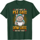I Just Want To Pet Cats Drink Coffee And Bake Cute Pet Owner T-Shirt - T-Shirt | Forest