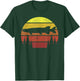 Northern Pike Retro Fishing Outline Fisherman T-Shirt - T-Shirt | Forest