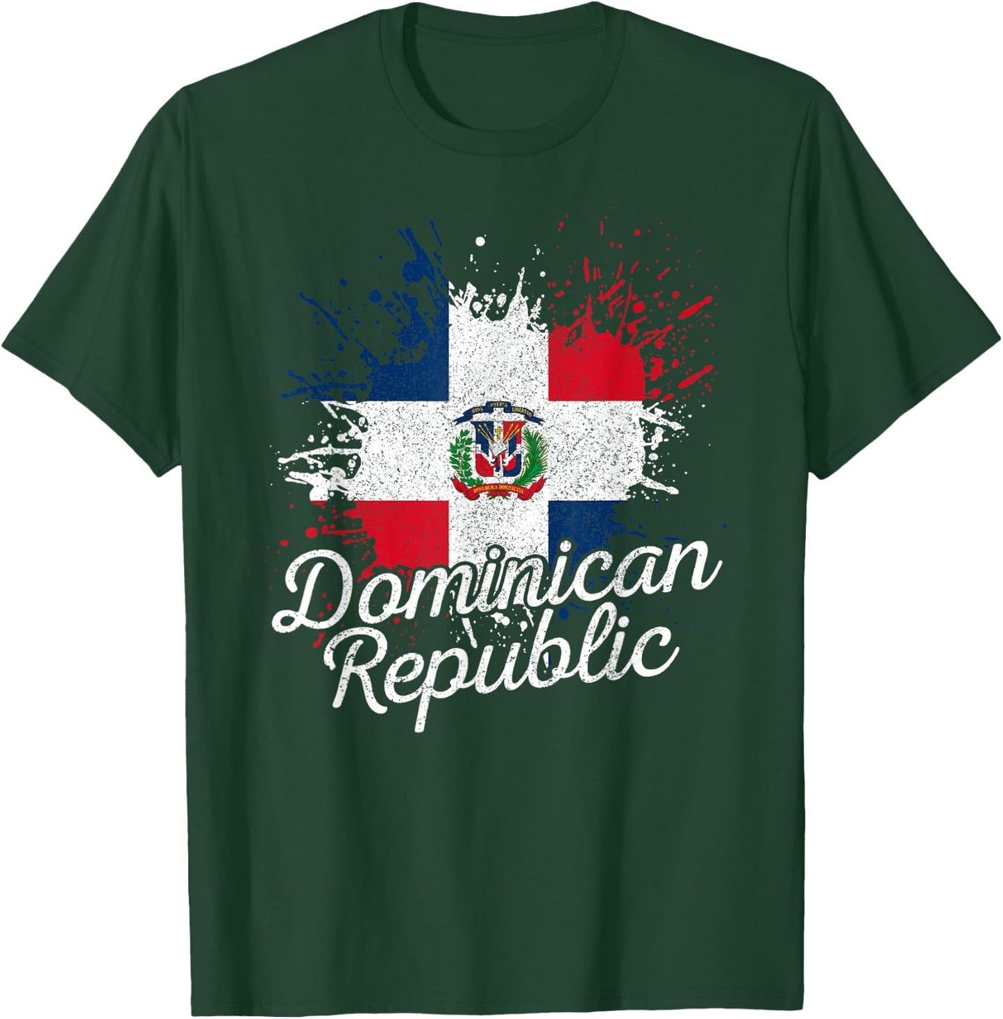 Dominican Republic Patriotic Dominican Flag T-Shirt - T-Shirt | Forest