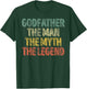 Godfather The Man The Myth The Legend Shirt Father's Day T-Shirt - T-Shirt | Forest