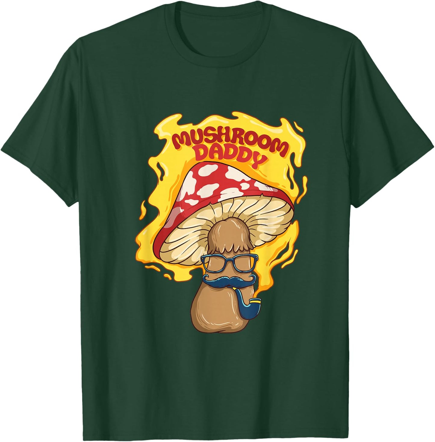 Mushroom Daddy Dad Shirt Morel Mushroom Decor Hunting T-Shirt - T-Shirt | Forest