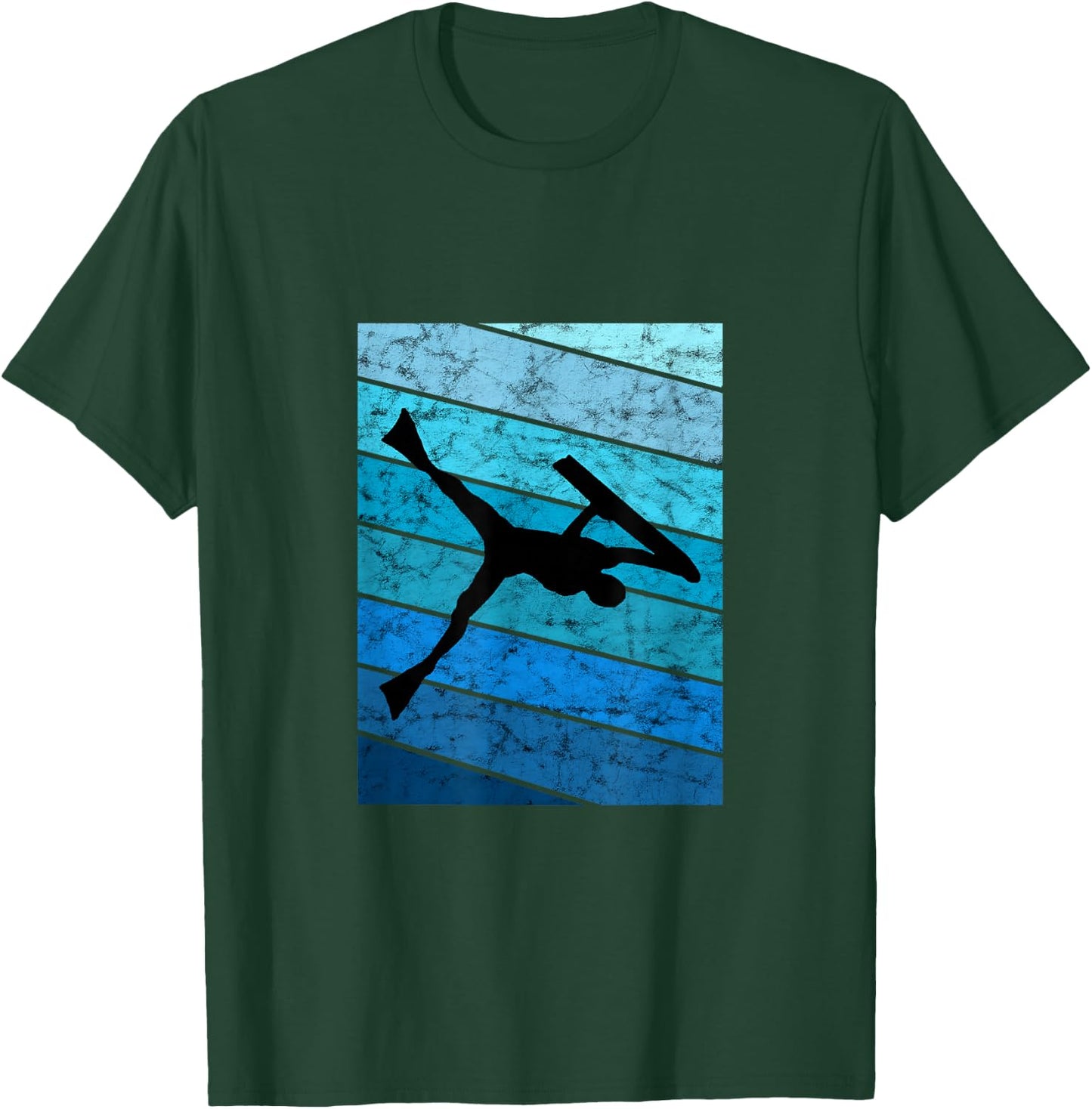Bodyboarder Vintage Retro Ocean Bodyboard Surfer Surfing T-Shirt - T-Shirt | Forest