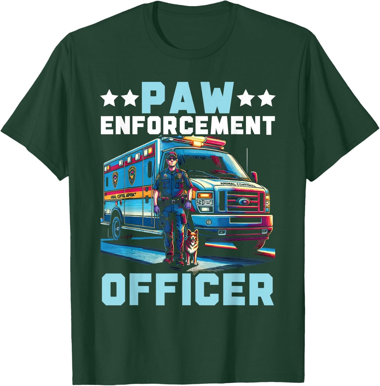 Animal Control Officer Job Occupation Animal Welfare T-Shirt - T-Shirt | Forest