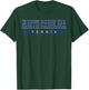 North Carolina Tennis Blue Vintage Text T-Shirt - T-Shirt | Forest
