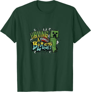 Minecraft Creeper TNT Having A Blast! Color Gradient T-Shirt - T-Shirt | Forest