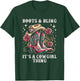 Rodeo Girls Women Cowboy Boots And Bling Its A Cowgirl Thing T-Shirt - T-Shirt | Forest