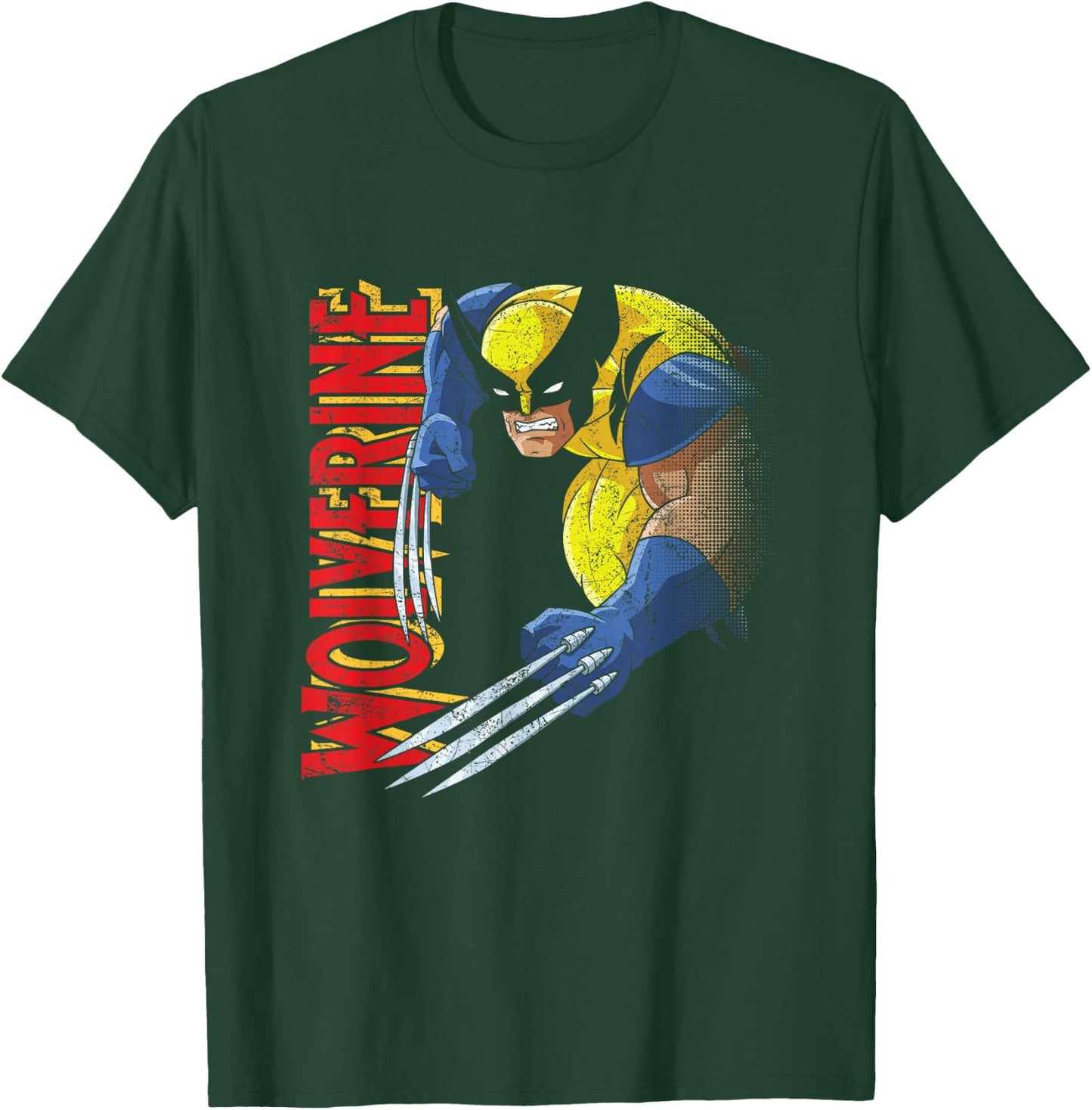 Marvel X-Men Wolverine 90s Animated Series T-Shirt - T-Shirt | Forest