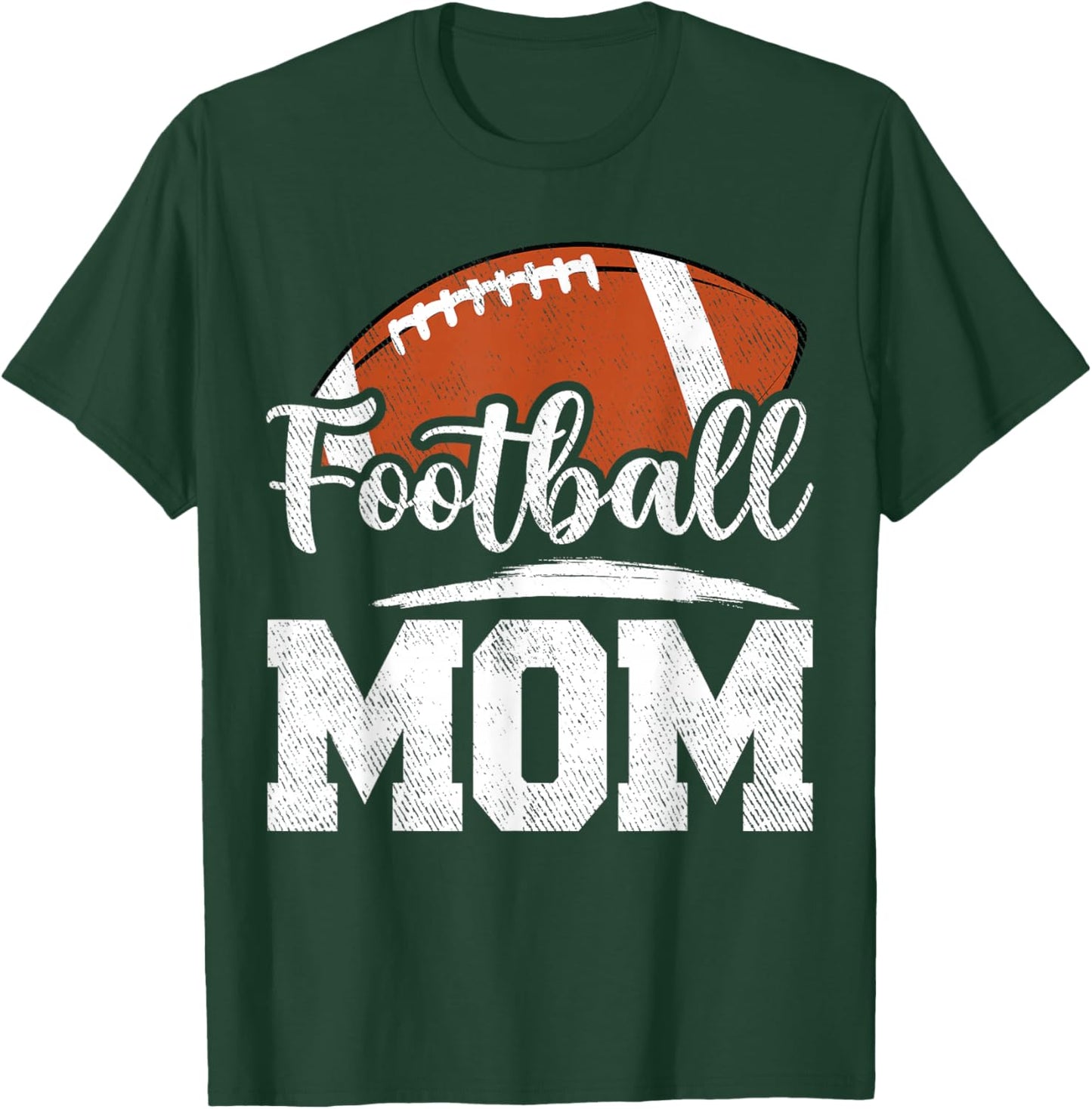 Football Mom Football Player Game Day Mother's Day T-Shirt - T-Shirt | Forest
