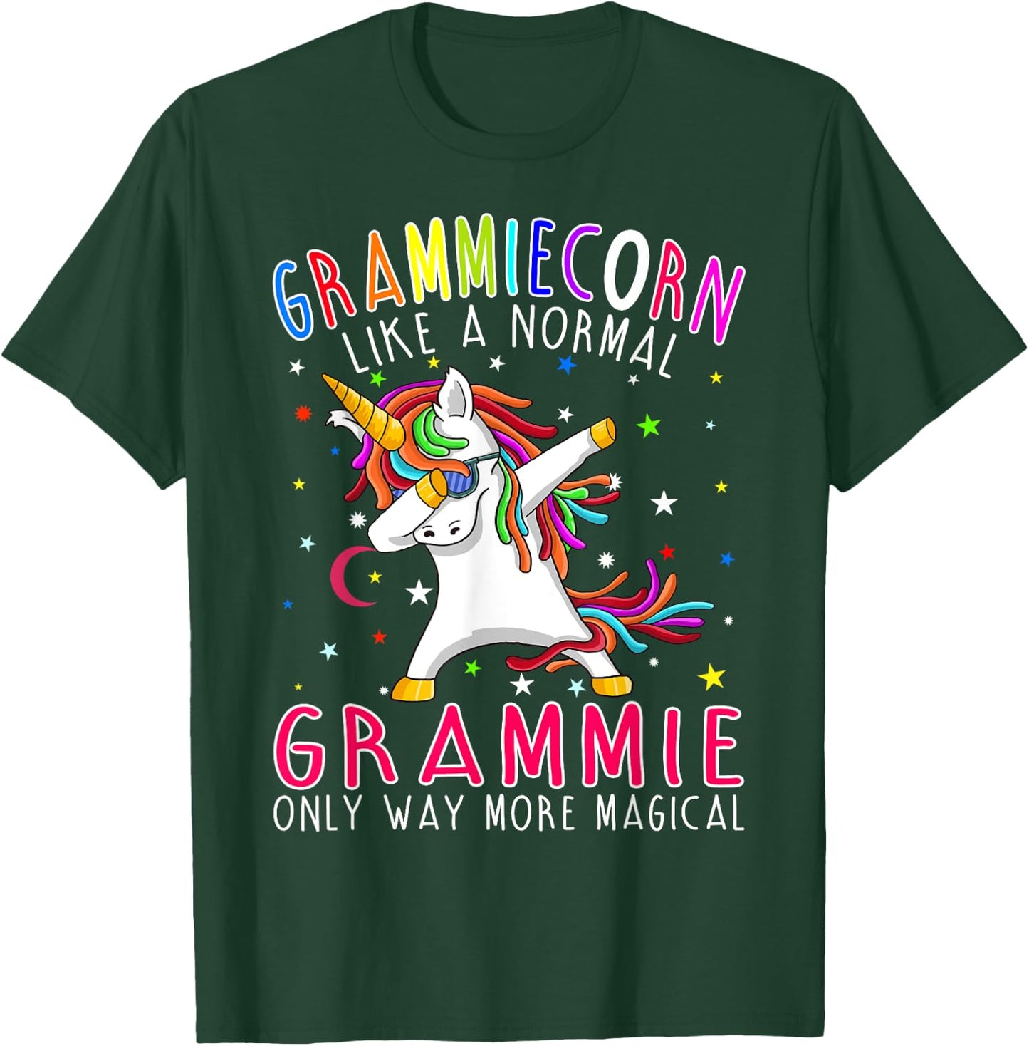 Grammiecorn Like A Normal Grammie Only Way More Magical T-Shirt - T-Shirt | Forest