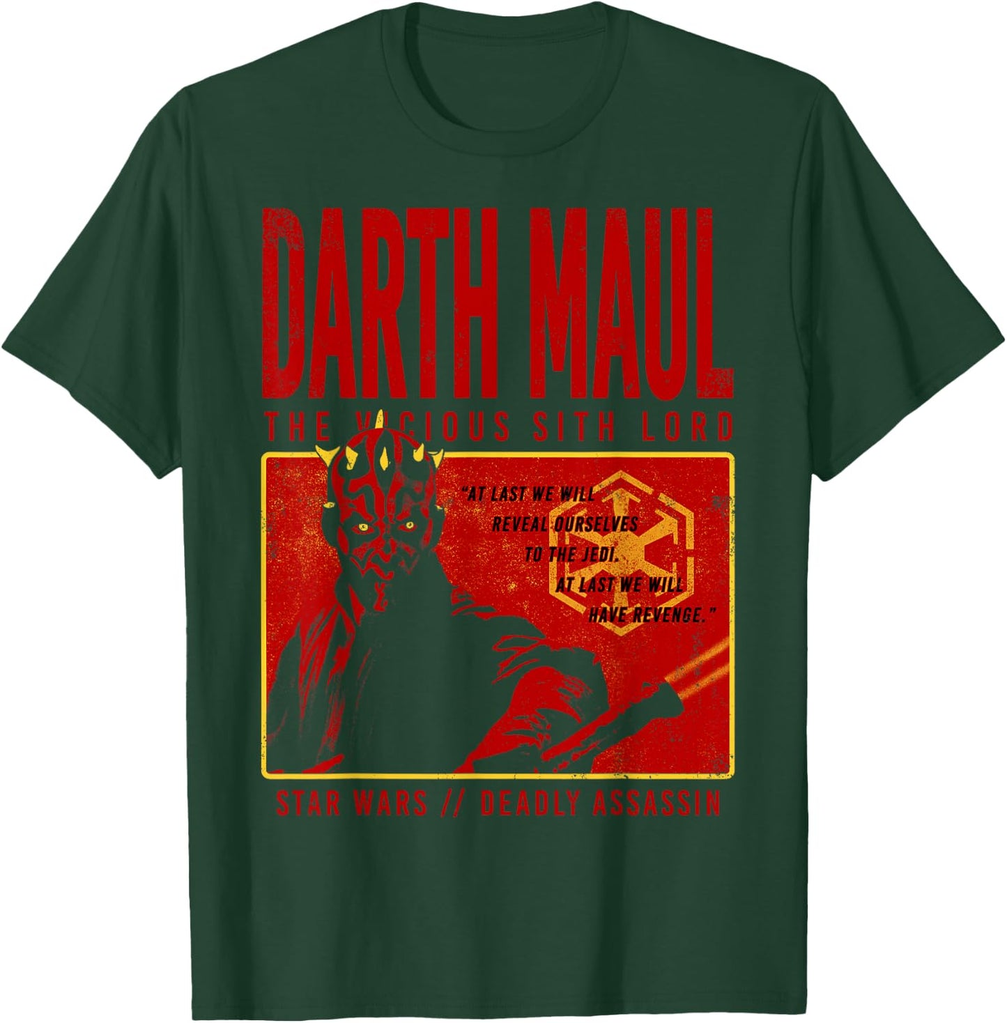 Star Wars Halloween Darth Maul The Vicious Sith Lord T-Shirt - T-Shirt | Forest