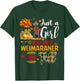 Autumn Tree Weimaraner Thanksgiving Pumpkin Dog Fall Leaf T-Shirt - T-Shirt | Forest