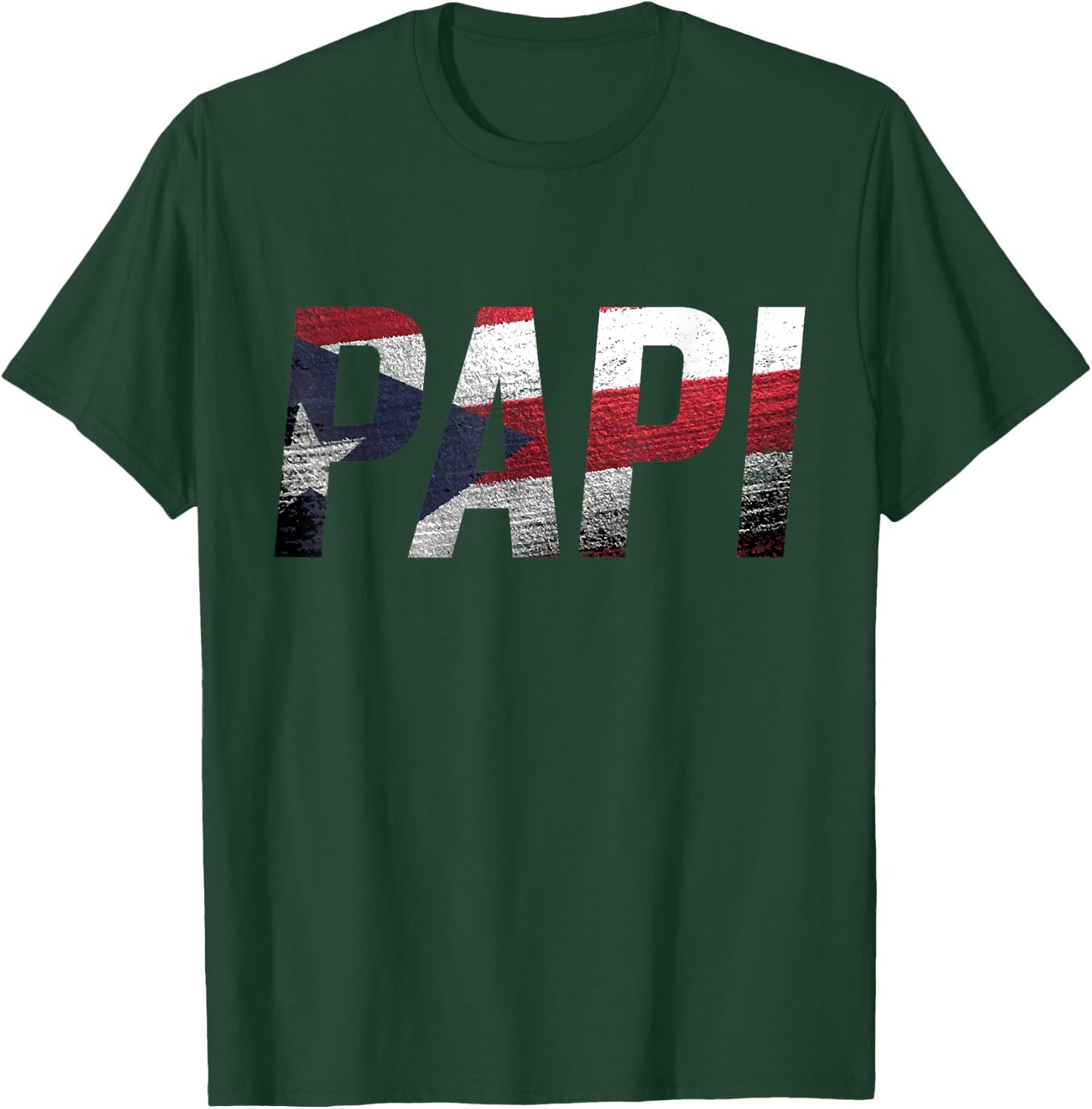 Puerto Rico Patriotic Papi Pride T-Shirt - T-Shirt | Forest