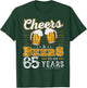 Funny Cheers And Beers To My 65 Years 65th Birthday T-Shirt - T-Shirt | Forest