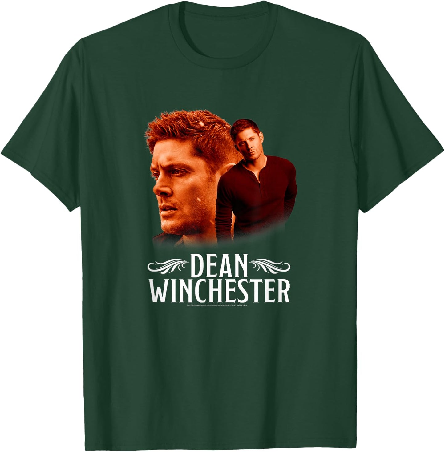 Supernatural Dean Winchester Glamour Shot Profile T-Shirt - T-Shirt | Forest