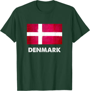 Denmark flag jersey, Danish T-Shirt - T-Shirt | Forest