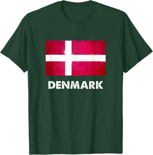 Denmark flag jersey, Danish T-Shirt - T-Shirt | Forest