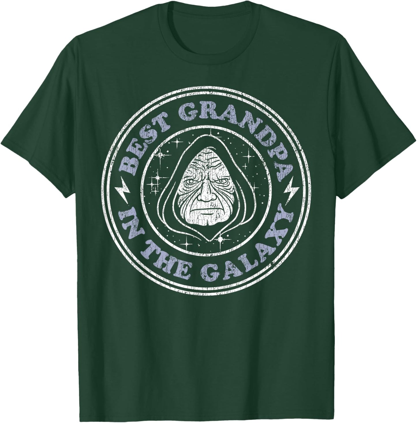 Star Wars Palpatine Best Grandpa In The Galaxy Doodle T-Shirt - T-Shirt | Forest