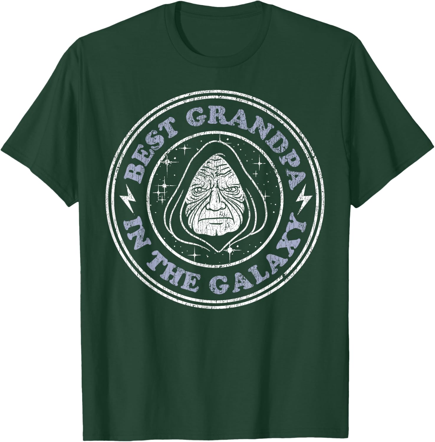 Star Wars Palpatine Best Grandpa In The Galaxy Doodle T-Shirt - T-Shirt | Forest