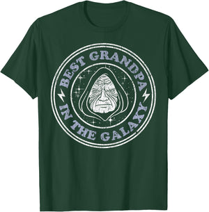 Star Wars Palpatine Best Grandpa In The Galaxy Doodle T-Shirt - T-Shirt | Forest