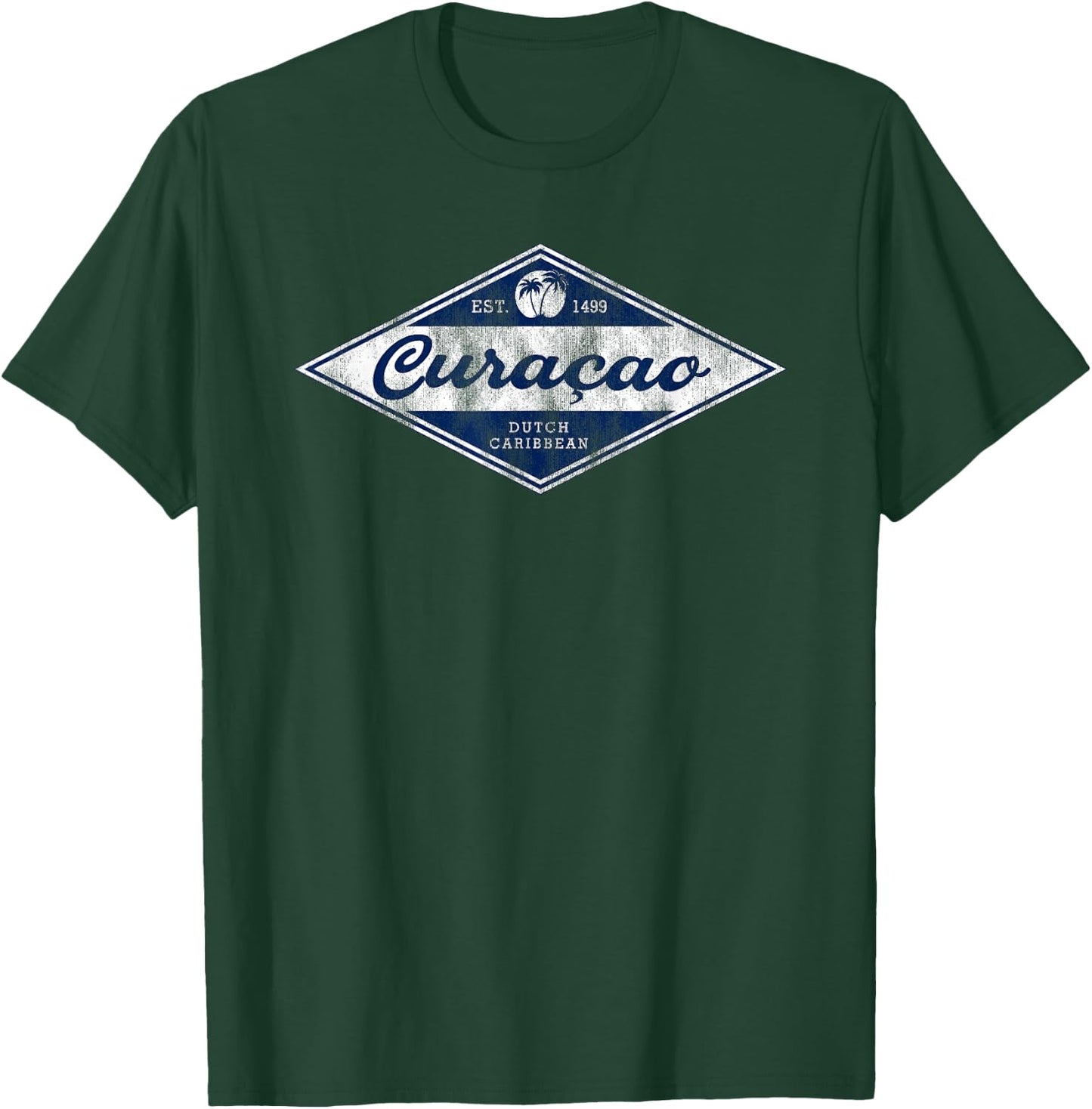 Vintage Curacao Souvenir Retro Curaçao Vacation T-Shirt - T-Shirt | Forest