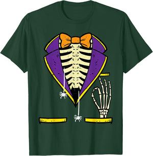 Halloween Tuxedo Skeleton Costume Men Boys Kids Toddler Men T-Shirt - T-Shirt | Forest