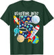 Blasting Into Outer Space 5 Year Old 5th Birthday Party Kids T-Shirt - T-Shirt | Forest