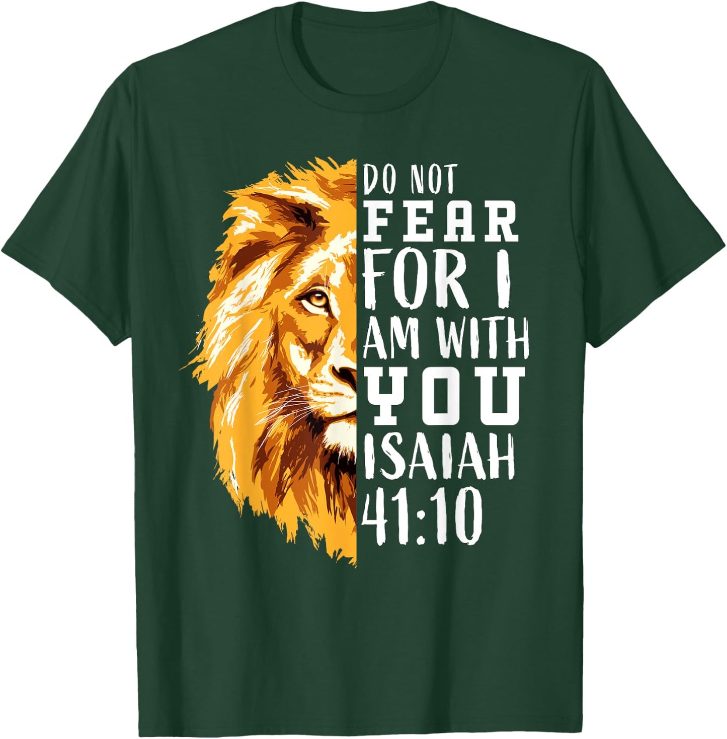 Lion of Judah Christian Shirts Gift Kids Bible Verse T-Shirt - T-Shirt | Forest