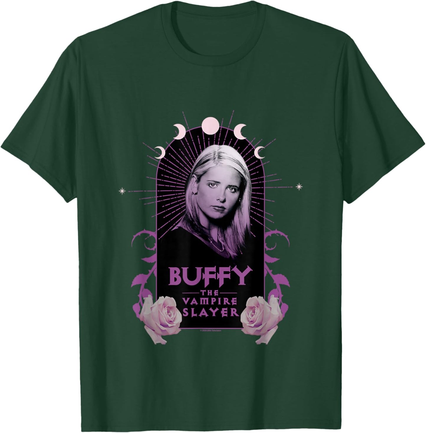 Buffy The Vampire Slayer Boho Style Vintage Buffy Portrait T-Shirt - T-Shirt | Forest