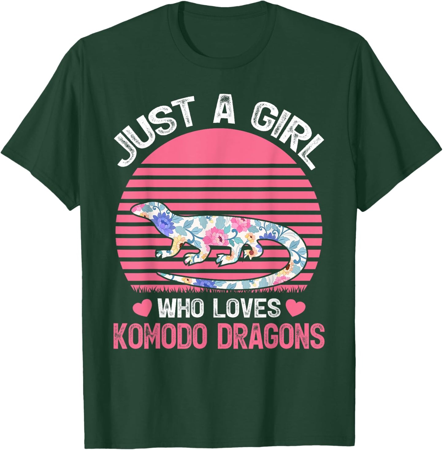 Komodo Dragon Lover Just A Girl Who Loves Komodo Dragons T-Shirt - T-Shirt | Forest