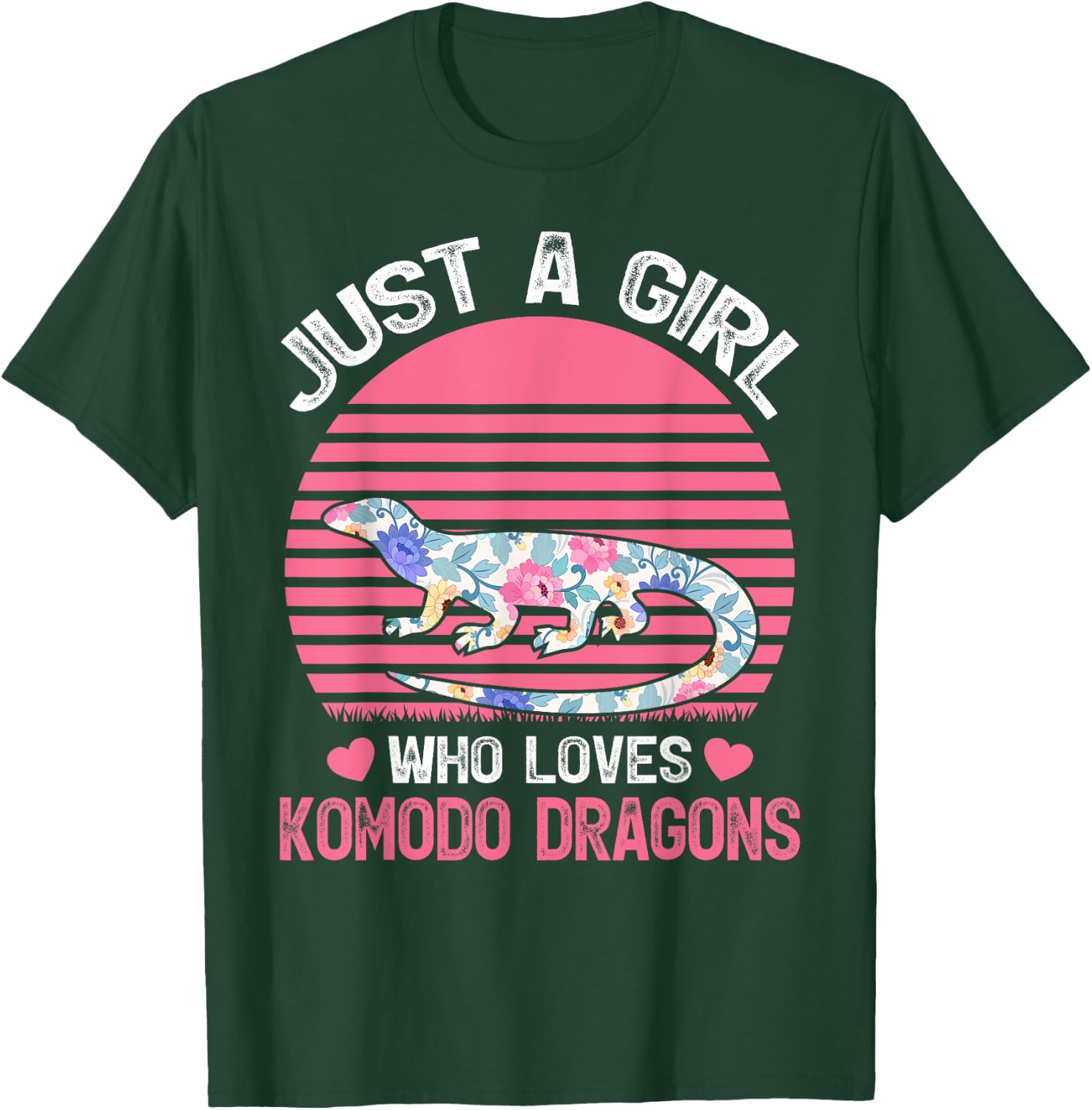 Komodo Dragon Lover Just A Girl Who Loves Komodo Dragons T-Shirt - T-Shirt | Forest