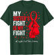 Red Ribbon Sister Congestive Heart Failure Awareness T-Shirt - T-Shirt | Forest