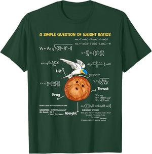 A Simple Question Of Weight Ratios Funny Math Teacher T-Shirt - T-Shirt | Forest