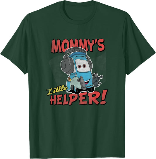 Disney Pixar Cars Mommy's Little Helper! Guido Vintage Shot T-Shirt - T-Shirt | Forest
