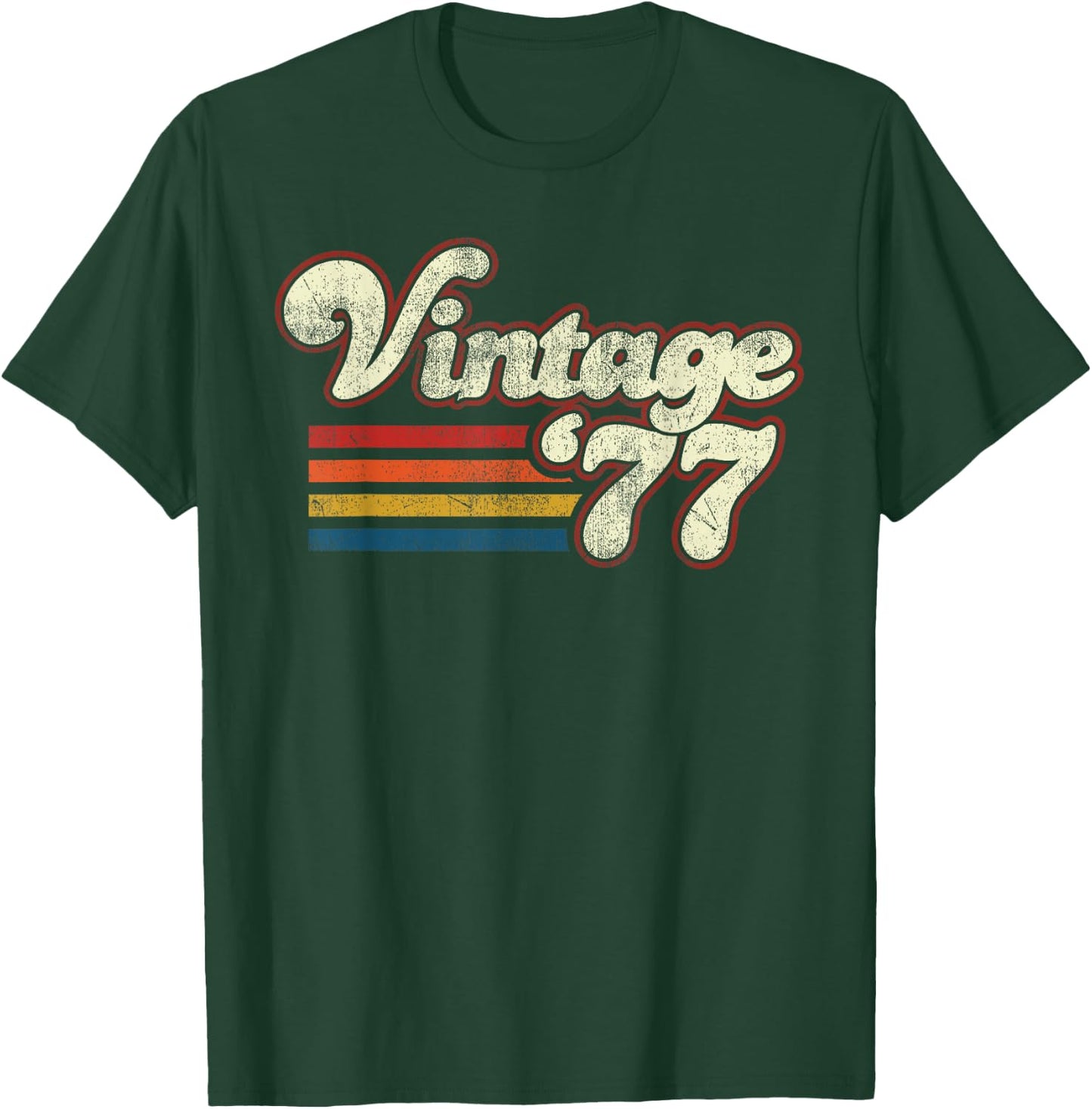 Vintage 1977 46 Birthday T-Shirt - T-Shirt | Forest