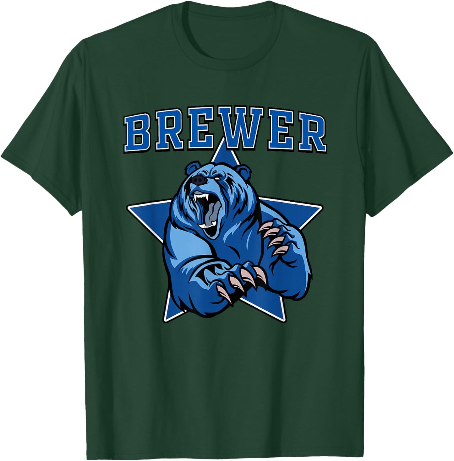 Brewer Bears High School Team Spirit T-Shirt - T-Shirt | Forest